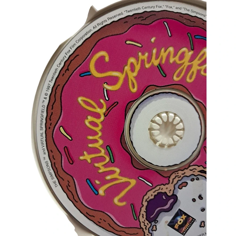 The Simpsons Virtual Springfield PC‎ CD-ROM 1997 Vintage Game Windows 95 Homer